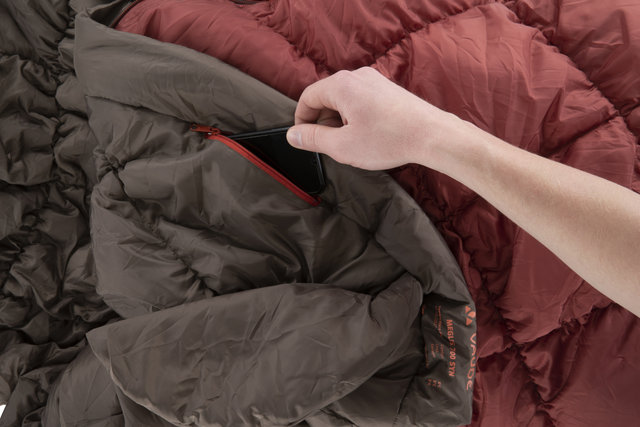 VAUDE Saco de dormir Meglis 700 SYN - dark cherry