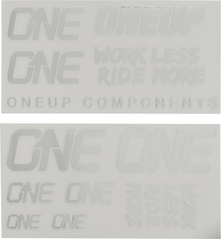 OneUp Components Set d'Autocollants Decal Kit - silver