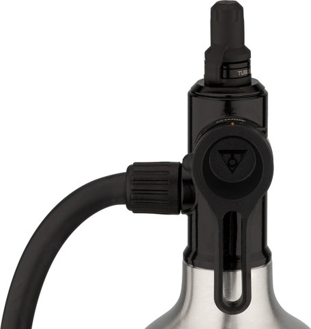 Topeak Bomba con tanque de aire comprimido TubiBooster X CO2-Inflator - negro-plata