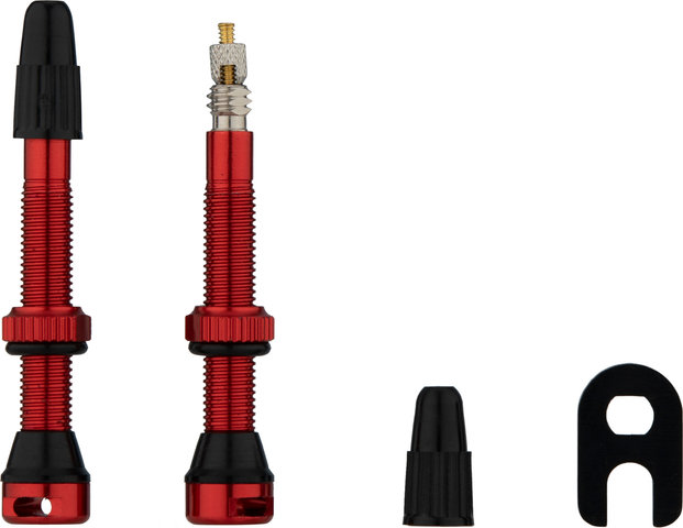 tune Tubeless Valve Set - red/Presta 44 mm