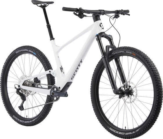 Scott Spark 930 Carbon 29" Mountain Bike - pearl white-black/130 mm/29"/L