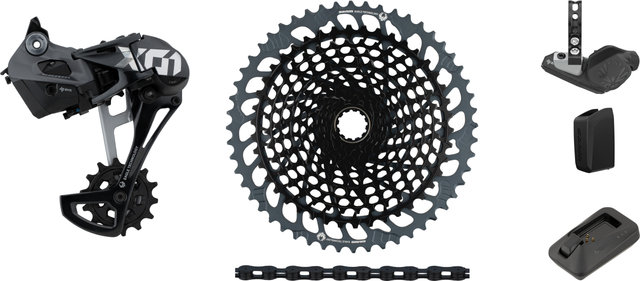 SRAM X01 Eagle AXS 1x12-Speed Upgrade Kit w/ Cassette - black - XX1 black/SRAM XD/14 teeth/SRAM XD/none/10-52/none/without