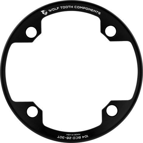 Wolf Tooth Components 104 BCD Bash Ring Kettenschutzring - black/26-30 Zähne