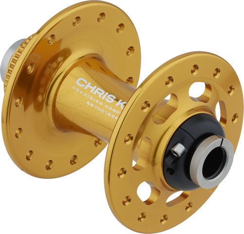 Chris King R45 Center Lock Disc Front Hub - gold/12 x 100 mm / 28 hole