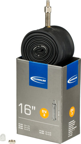 Schwalbe Cámara de aire 3 para 16" - universal/47-305 a 62-305/Válvula Dunlop (DV)/16 x 1.75 - 2.5 Dunlop/32 