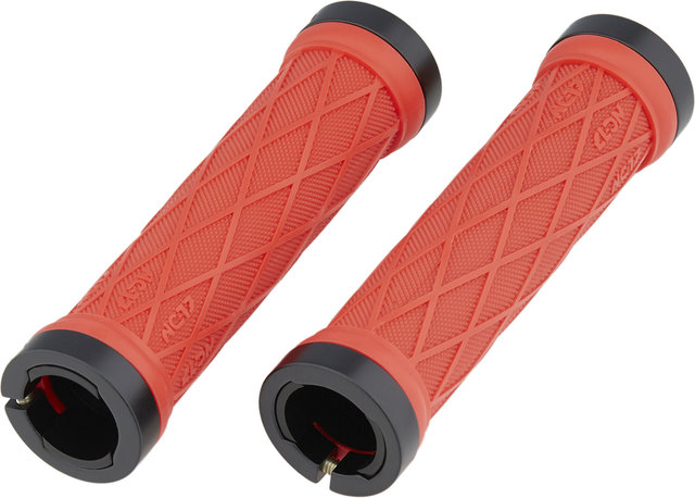 NC-17 Take Control II S-Pro Lock On Handlebar Grips - red-black/universal