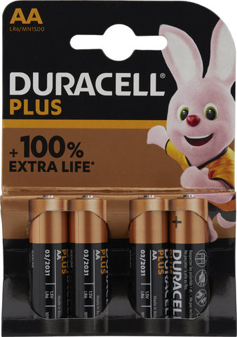 Duracell Pile Alcaline AA LR6 Plus - 4 pièces - universal