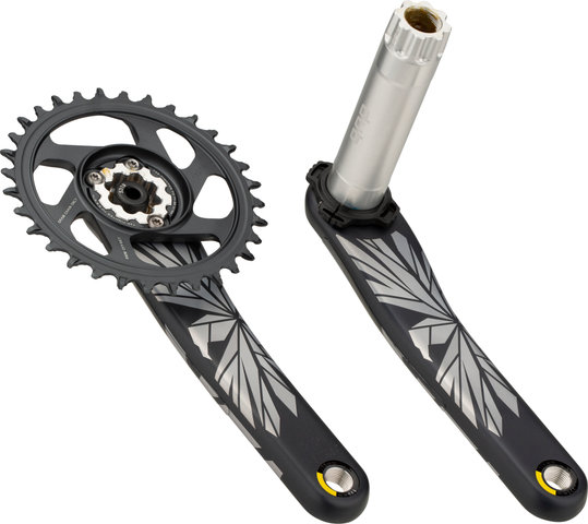 SRAM X01 Eagle DUB DM 12-speed Carbon Crankset - lunar-polar/175,0 mm