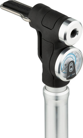 crankbrothers Sterling Mini-Pump w/ Gauge - silver