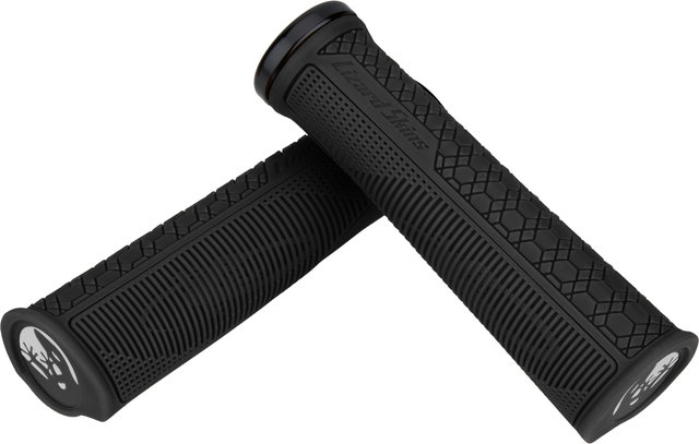 Lizard Skins Puños de manillar Gradient Lock-On - jet black/136 mm