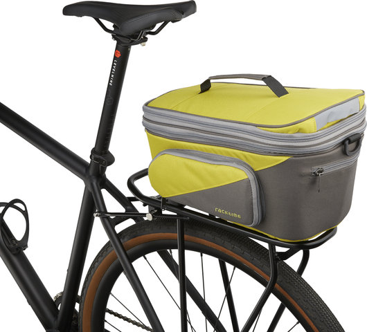 Racktime Talis Plus 2.0 Pannier Rack Bag - lime green-stone grey/15000 ml