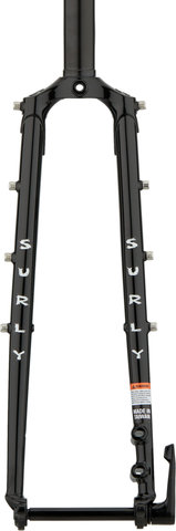 Surly Rigid fork - black/1 1/8"/28"/100 mm/12 mm Thru Axle