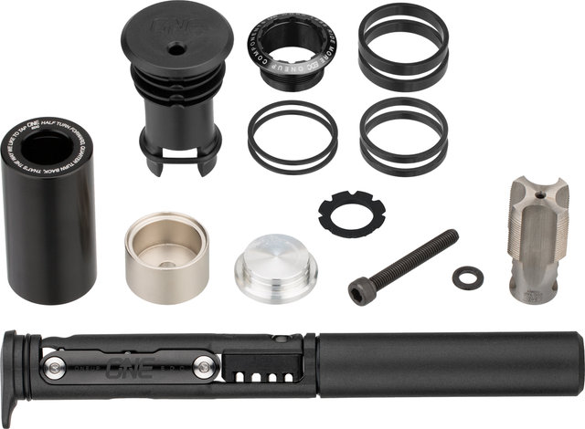 OneUp Components EDC Steerer Tube Set Tool System + Tap Kit + Top Cap - black-black