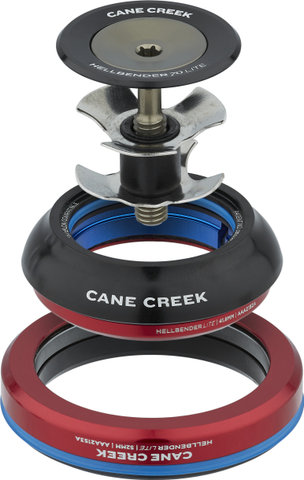 Cane Creek Jeu de Direction Hellbender 70 Lite IS42/28,6 - IS52/40 - black/1 1/8" - 1,5" tapered/IS42/28,6 - IS52/40