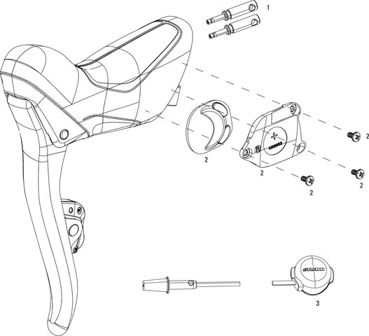 SRAM Red eTap® Shift/Brake Lever Spare Parts - 1/universal