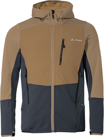 VAUDE Chaqueta Mens Monviso Hooded Grid Fleece - oat/M