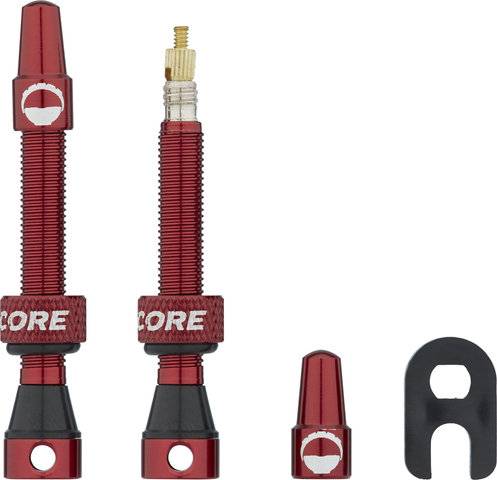 CushCore Tubeless Valve, 44 mm, 2 pcs. - red/Presta Valve (SV)