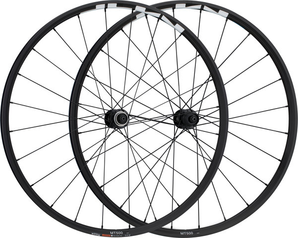 Shimano WH-MT500-CL Center Lock Disc 27.5" Wheelset - black/27.5" set (front 9x100 + rear 10x135) Shimano