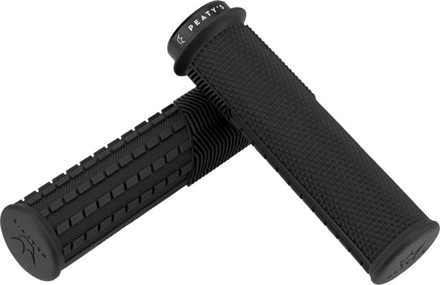 Peaty's Poignées de guidon Knurl Lock-On Monarch Grips - black/thick