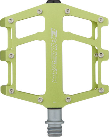 Exustar Pedales de plataforma E-PB525 - verde