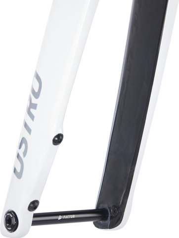 Factor OSTRO V.A.M. Disc T47a Shimano pearl white-chrome Carbon frame kit - pearl white-chrome/54 cm, 110 mm x 38 cm, SB 0 mm