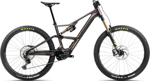 Orbea Rise LT M10 Air Carbon 29" bicicleta de montaña eléctrica - cosmic carbon view-golden sand-gloss/160 /29"/L