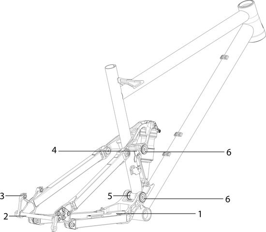 Nicolai Saturn 11 Spare Frame Parts - 4/universal