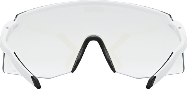 uvex pace stage V sports glasses - white matte/mirror blue