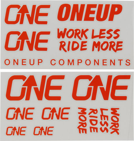 OneUp Components Set d'Autocollants Decal Kit - orange