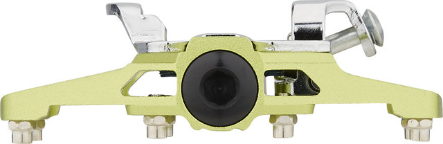 KCNC AM Trap Click / Platform Pedals - green-yellow