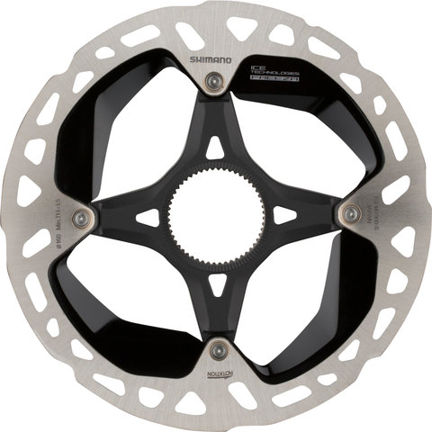 Shimano RT-MT900 Center Lock Brake Rotor for XTR / Dura-Ace w/ Internal Teeth - silver-black/160 mm