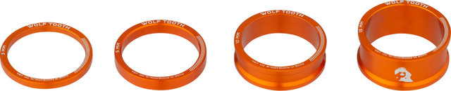 Wolf Tooth Components Precision Headset Spacer Kit - orange