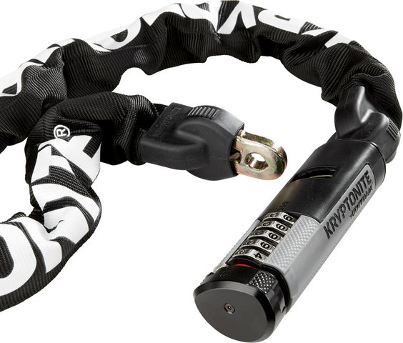 Kryptonite Kryptolok 990 Combo Integrated Chain Kettenschloss - schwarz-silber