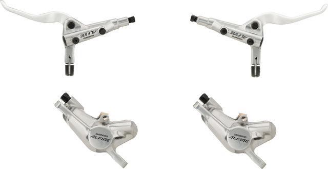 Shimano Set de frenos de disco Alfine d+t BR-S7000 J-Kit - plata/Set/left/right (side-specific)