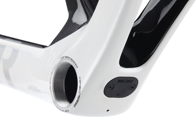 Factor Kit cadre en carbone OSTRO V.A.M. Disc T47a Shimano blanc nacré-chrome - pearl white-chrome/54 cm, 110 mm x 38 cm, SB 0 mm