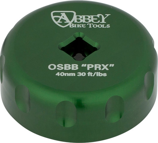 Abbey Bike Tools Bottom Bracket Socket Single Sided for Praxis Works - green