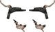 Hayes Dominion A4 Disc Brake Set - black-bronze/Set/Flip-Flop (non-side-specific)