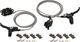 Hope Tech 4 V4 Front+Rear Disc Brake Set w/ Steel Braided Hose - black-black/Set/left/right (side-specific)