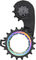 absoluteBLACK HOLLOWcage Carbon Ceramic Oversized Schalträdchen-System Shimano 9250 - rainbow/12 Zähne (Leitrolle), 18 Zähne (Spannrolle)