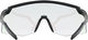 uvex pace stage V sports glasses - black matte/mirror blue