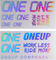 OneUp Components Set d'Autocollants Decal Kit - oil slick