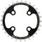 TA Chinook Chainring, 4-arm, Inner, 64 mm Bolt Circle Diameter - black/28 tooth