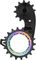 absoluteBLACK HOLLOWcage Carbon Ceramic Oversized Derailleur Pulleys SRAM eTap AXS - rainbow/12 teeth (guide pulley), 18 teeth (tension pulley)