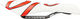 SQlab 613 Tri Triathlon Sattel - weiß-rot/130 mm