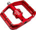 Burgtec Pédales plateforme Penthouse Flat MK5 Édition B-Rage - race red