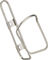 King Cage Portabidones de acero inoxidable Flat Top - plata