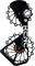 KCNC Jockey Wheels System derailleur cage + derailleur pulleys - black/14 teeth (guide pulley), 16 teeth (tension pulley)