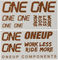 OneUp Components Set d'Autocollants Decal Kit - matte bronze