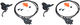 Shimano Set de Freins à Disque av+arr SLX BR-M7100 J-Kit - noir/set (roue avant et arrière)