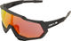 100% Speedtrap Hiper Sports Glasses - soft tact black/hiper red multilayer mirror